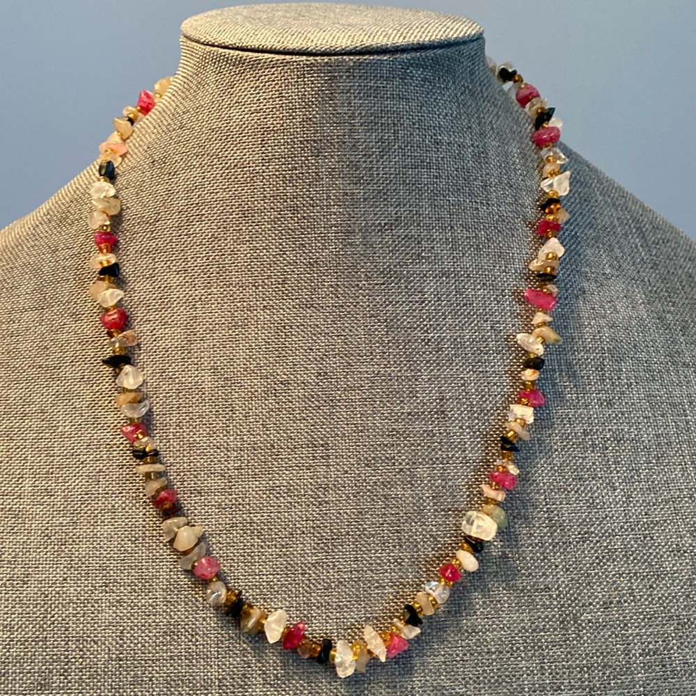 Semiprecious Gemstone Vintage Necklace